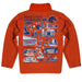 Boise State University Broncos Hand Sketched Vive La Fete Impressions Artwork Orange Boys Quarter Zip Pullover V1 - Vive La Fête - Online Apparel Store
