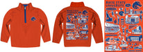 Boise State University Broncos Hand Sketched Vive La Fete Impressions Artwork Orange Boys Quarter Zip Pullover V1 - Vive La Fête - Online Apparel Store