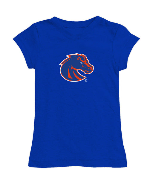 Boise State Broncos Girl´s Fitted Cotton T-shirt Royal