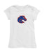 Boise State Broncos Girl´s Fitted Cotton T-shirt White