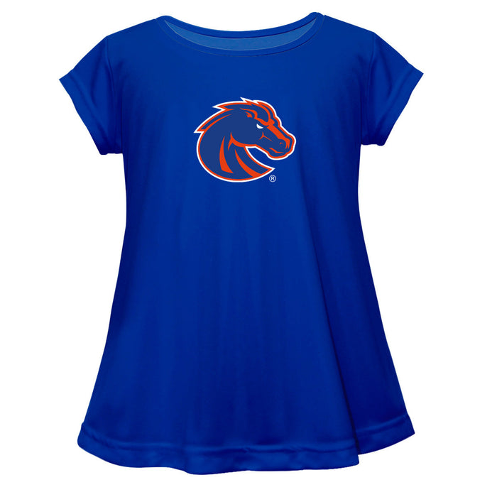 Boise State Broncos Short Sleeve Youth Cotton Top Royal