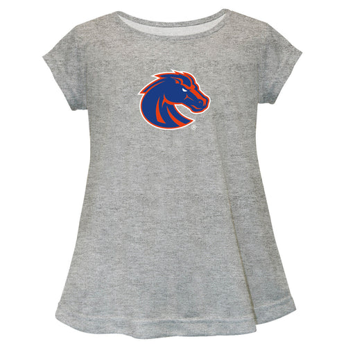 Boise State Broncos Short Sleeve Youth Cotton Top Grey