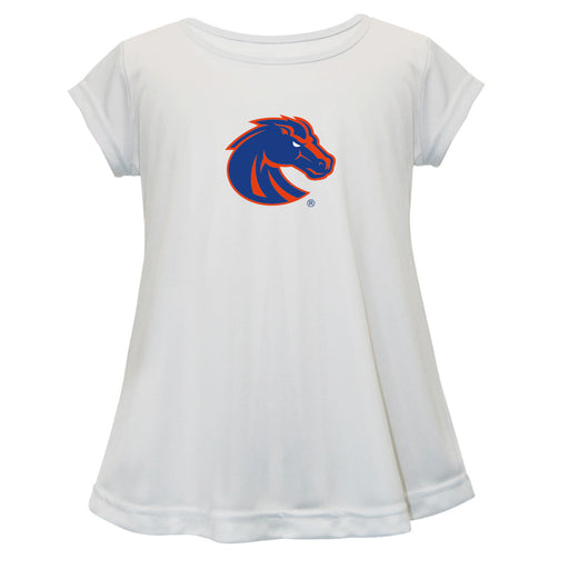 Boise State Broncos Short Sleeve Youth Cotton Top White
