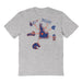 Boise State Broncos Hand Sketched Vive La Fete Impressions Icones Kids Grey T-shirt