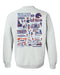 Boise State University Broncos Hand Sketched Artwork Gray Crewneck Sweatshirt for Women - Vive La Fête - Online Apparel Store