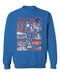 Boise State Broncos Vive La Fete Impressions Light Blue Cotton Crewneck Sweatshirt for Women