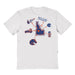 Boise State Broncos Hand Sketched Vive La Fete Impressions Icones White T-shirt for Women