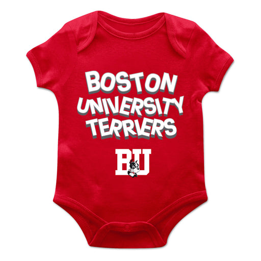 Boston University Vive La Fete Infant Game Day Red Short Sleeve Bodysuit