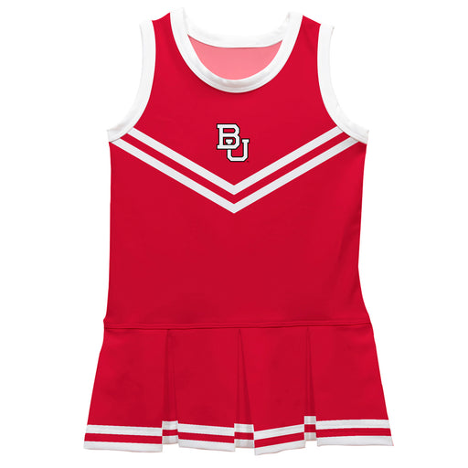 Boston Terriers Vive La Fete Game Day Red Sleeveless Cheerleader Dress