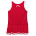 Boston Terriers Vive La Fete Game Day Red Sleeveless Cheerleader Dress - Vive La Fête - Online Apparel Store