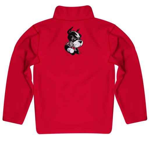 Boston University Vive La Fete Game Day Solid Red Quarter Zip Pullover Sleeves - Vive La Fête - Online Apparel Store