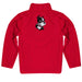 Boston University Vive La Fete Game Day Solid Red Quarter Zip Pullover Sleeves - Vive La Fête - Online Apparel Store