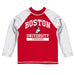 Boston University Vive La Fete Logo Red Long Sleeve Raglan Rashguard