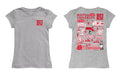 Boston University Hand Sketched Vive La Fete Impressions Artwork Grey Girls Cotton Short Sleeve Tee - Vive La Fête - Online Apparel Store