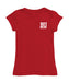 Boston University Hand Sketched Vive La Fete Impressions Artwork Red Girls Cotton Short Sleeve Tee