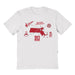 Boston University Hand Sketched Vive La Fete Impressions Icones Kids White T-shirt