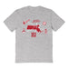 Boston University Hand Sketched Vive La Fete Impressions Icones Kids Grey T-shirt