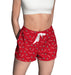 Boston University Vive La Fete Game Day All Over Logo Womens Lounge Shorts