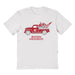 Boston University Hand Sketched Vive La Fete Impressions Truck White T-shirt for Women