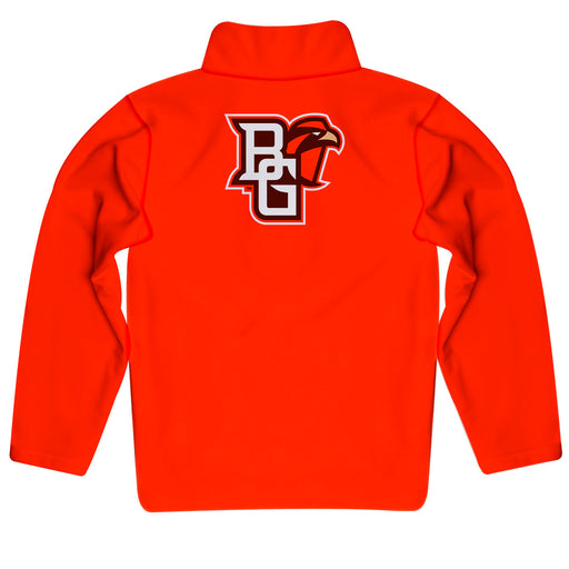 Bowling Green Falcons Vive La Fete Game Day Solid Orange Quarter Zip Pullover Sleeves - Vive La Fête - Online Apparel Store