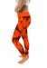 Bowling Green Falcons Vive La Fete Paint Brush Logo on Waist Women Orange Yoga Leggings - Vive La Fête - Online Apparel Store