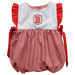 Bradley University Braves Embroidered Red Gingham Short Sleeve Girls Bubble - Vive La Fête - Online Apparel Store