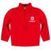 Bradley University Braves Vive La Fete Game Day Solid Red Quarter Zip Pullover Sleeves