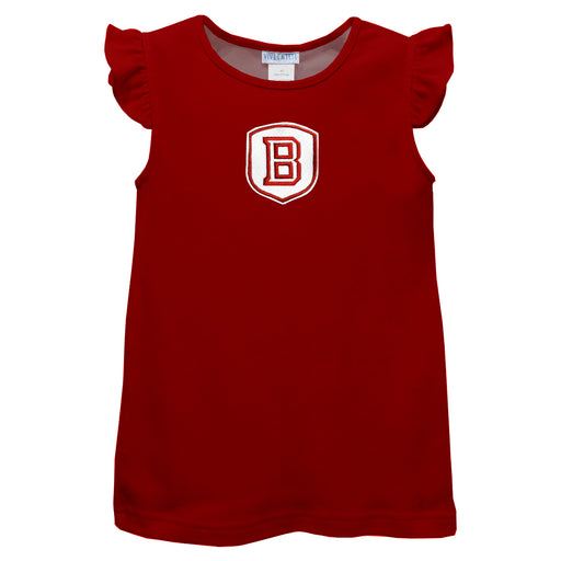 Bradley University Braves Embroidered Red Knit Angel Sleeve - Vive La Fête - Online Apparel Store