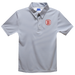 Bradley University Braves Embroidered Gray Stripes Short Sleeve Youth Polo Box Shirt - Vive La Fête - Online Apparel Store