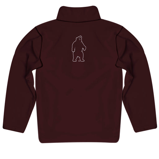 Brown University Bears Vive La Fete Game Day Solid Brown Quarter Zip Pullover Sleeves - Vive La Fête - Online Apparel Store