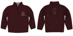 Brown University Bears Vive La Fete Game Day Solid Brown Quarter Zip Pullover Sleeves - Vive La Fête - Online Apparel Store
