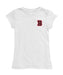 Brown University Bears Hand Sketched Vive La Fete Impressions Artwork White Girls Cotton Short Sleeve Tee