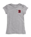 Brown University Bears Hand Sketched Vive La Fete Impressions Artwork Grey Girls Cotton Short Sleeve Tee