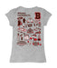 Brown University Bears Hand Sketched Vive La Fete Impressions Artwork Grey Girls Cotton Short Sleeve Tee - Vive La Fête - Online Apparel Store