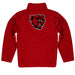 Bridgewater State University Bears BSU Vive La Fete Game Day Solid Red Quarter Zip Pullover Sleeves - Vive La Fête - Online Apparel Store