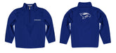 Broward College Seahawks Vive La Fete Game Day Solid Blue Quarter Zip Pullover Sleeves - Vive La Fête - Online Apparel Store