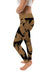 Bryant University Bulldogs Vive La Fete Paint Brush Logo on Waist Women Gold Yoga Leggings - Vive La Fête - Online Apparel Store
