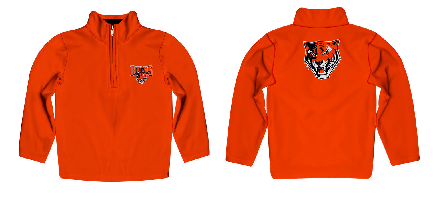 Buffalo State Bengals Vive La Fete Game Day Solid Orange Quarter Zip Pullover Sleeves - Vive La Fête - Online Apparel Store