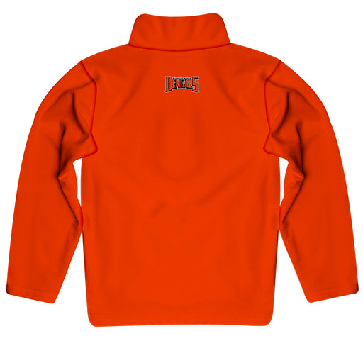 Buffalo State Bengals Vive La Fete Logo and Mascot Name Womens Orange Quarter Zip Pullover - Vive La Fête - Online Apparel Store