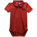 Ball State Cardinals Embroidered Red Solid Knit Boys Polo Bodysuit