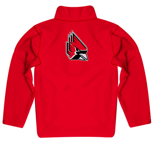 Ball State Cardinals Vive La Fete Game Day Solid Cardinal Quarter Zip Pullover Sleeves - Vive La Fête - Online Apparel Store