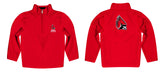 Ball State Cardinals Vive La Fete Game Day Solid Cardinal Quarter Zip Pullover Sleeves - Vive La Fête - Online Apparel Store