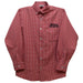 Ball State Cardinals Embroidered Cardinal Red Gingham Long Sleeve Button Down Shirt