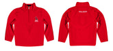 Ball State Cardinals Vive La Fete Logo and Mascot Name Womens Red Quarter Zip Pullover - Vive La Fête - Online Apparel Store