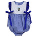 Bentley Falcons Embroidered Royal Gingham Girls Bubble