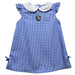 Bentley Falcons Embroidered Royal Gingham A Line Dress