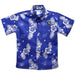 Bentley Falcons Embroidered Royal Hawaiian Short Sleeve Button Down Shirt