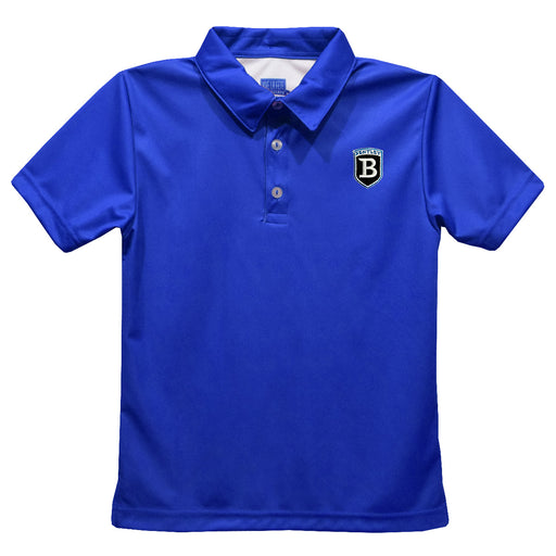 Bentley Falcons Embroidered Royal Short Sleeve Polo Box Shirt