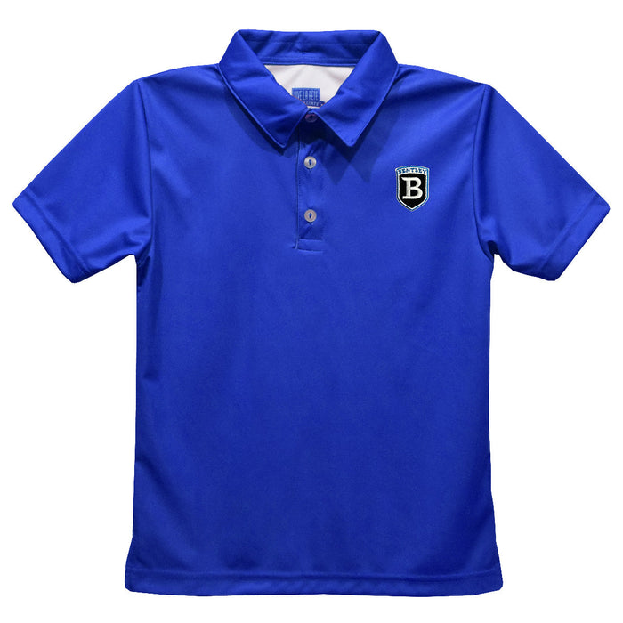 Bentley Falcons Embroidered Royal Short Sleeve Polo Box Shirt