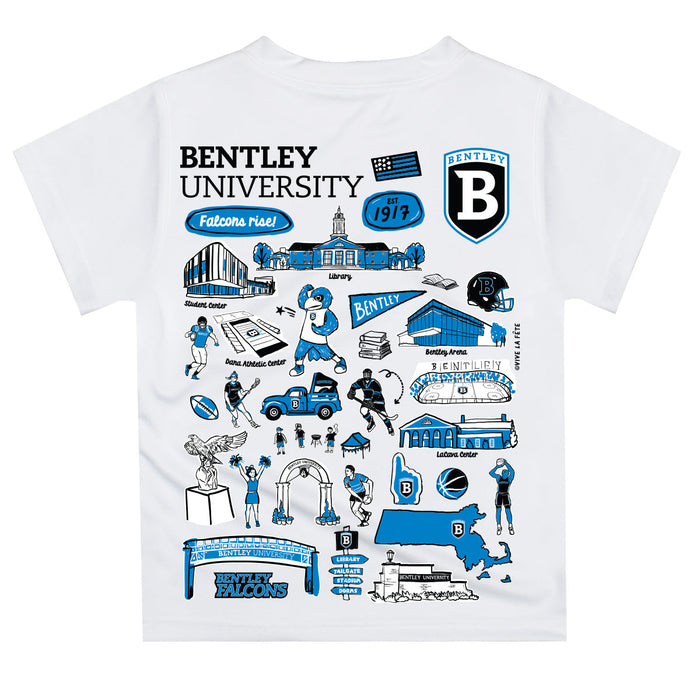Bentley Falcons Impressions Artwork T-Shirt - White